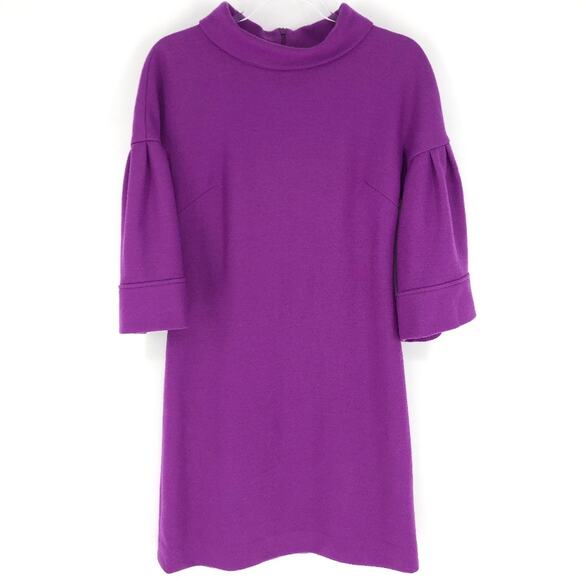 Per Se 3/4 Sleeve Wool Dress Orchid Size 4 - Picture 1 of 9